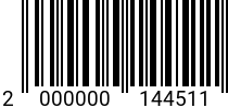 Штрихкод Шпилька (DIN 975) М 4 х 1000 латунная код позиции 0144511 2000000144511