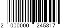 Штрихкод Винт М 6х 14 полукр.гол. ISO 7380 A2 код позиции 0245317 2000000245317