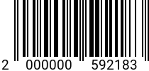 Штрихкод Винт М 2,5х 16 полукр.гол. DIN 7985 A2 код позиции 0592183 2000000592183