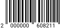 Штрихкод Винт 6х30 полукр.гол. DIN 7985 A2 код позиции 0608211 2000000608211