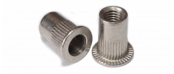 Заклепка резьбовая M 4 X 10 с фланцем (насечка), A2 код позиции 0656687